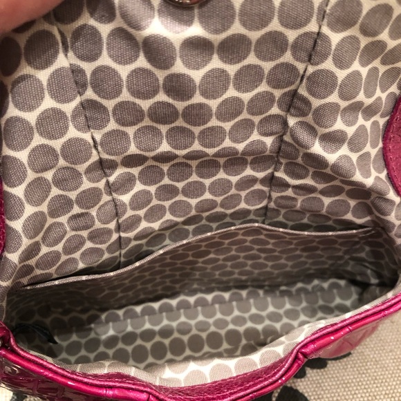 Brighton Fuchsia Pink Patent Leather Crossbody - Picture 3 of 7